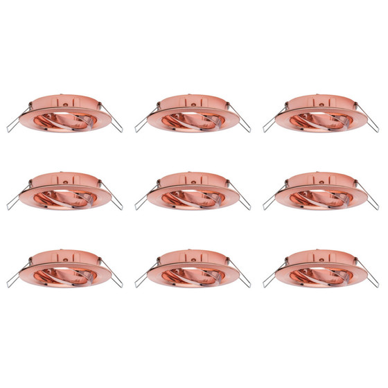 3 x Paulmann 2Easy Nova Einbaurahmen 3 x max.35W Rosegold schwenkbar