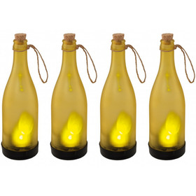 4 x EGLO Solarflasche 48606 Gelb 1x,06W LED 24 cm lang...