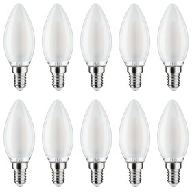 10 x Paulmann 283.66 LED Kerze 2,5 W E14 230V Satin 2700K...