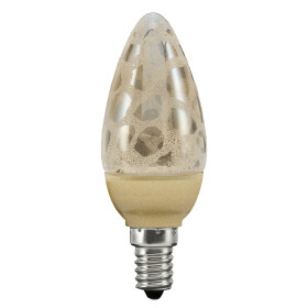 10 x Paulmann 280.90 1,4 W E14 LED Kerze Krokoeis Gold
