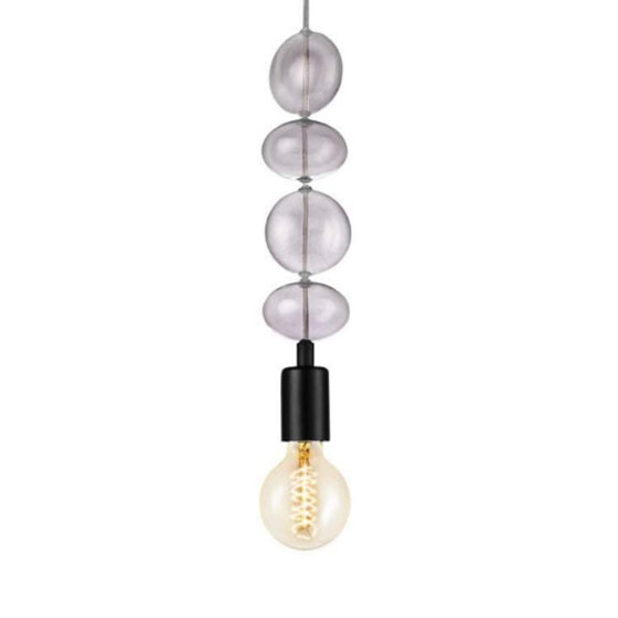 EGLO 49778 Pendelleuchte Avoltri Schwarz/Transparent IP20...