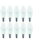 10 x Paulmann 281.58 LED Quality Kerze 4W=22W Warmweiß E14 230V Leuchtmittel