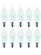 10 x Paulmann 281.58 LED Quality Kerze 4W=22W Warmweiß E14 230V Leuchtmittel