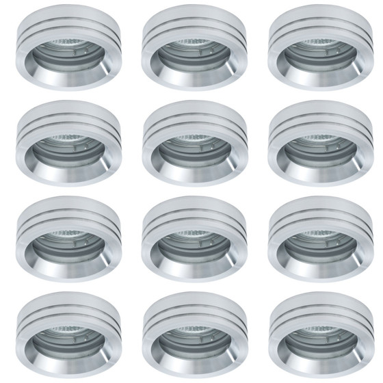 12 x Paulmann Premium Line Curl Einbauleuchten 35W Alu IP23 inkl. Leuchtmittel