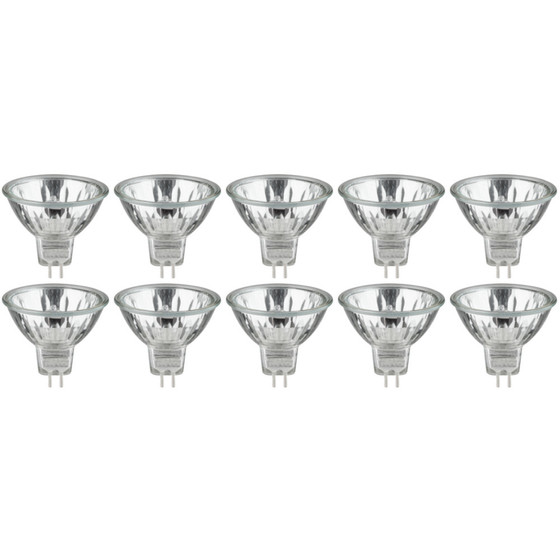 10 x Paulmann 800.49 Halogen Reflektor Security 40W GU5,3 Silber Leuchmittel