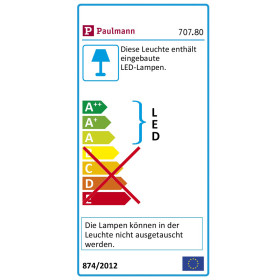 Paulmann 707.80 WallCeiling Serra LED Deckenlampe Warmweiß 35W 230V Deckenleuchte