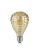Trio Leuchten 903-479 LED Vintage Filament E27 4W braun Tropfen Warmweiß 2700K