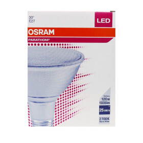Osram LED Parathom 13 W PAR38 Reflektorlampe E27 Warmweiss 2700 K 30° 120 mm