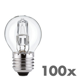 100x Halogen Glühbirne G45 E27 28W=34W dimmbar warmweiss | Luminizer 3057
