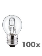 100x Halogen Glühbirne G45 E27 28W=34W dimmbar warmweiss | Luminizer 3057