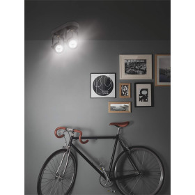 Osram Vintage Edition 1906 Decospot Double Schwarz 2x6,1 W Deckenleuchte IP20