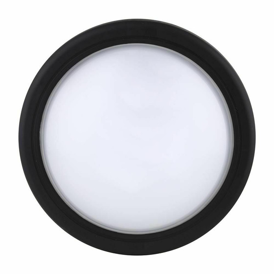 IBV 400142-104 LED Feuchtraumleuchte Deckenleuchte 10W Wandlampe IP65 Schwarz