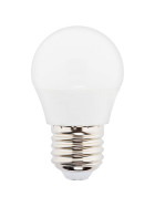 MÜLLER-LICHT 400035 LED Lampe Miniglobe 5,5W=40W Plastik E27 Weiß Dimmbar