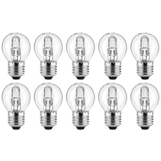 10 x Luminizer 3055 Classic Halogen G45 E27 28W=34W...