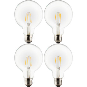 4 x Müller Licht 400048 LED Globe Retro Lampe G95...