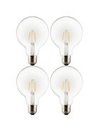 4 x Müller Licht 400048 LED Globe Retro Lampe G95 Filament 4W=40W E27 Warmweiß