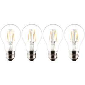 4 x Müller-Licht 400176 Retro-LED Leuchtmittel Filament Birnenform 6,5W=60W E27