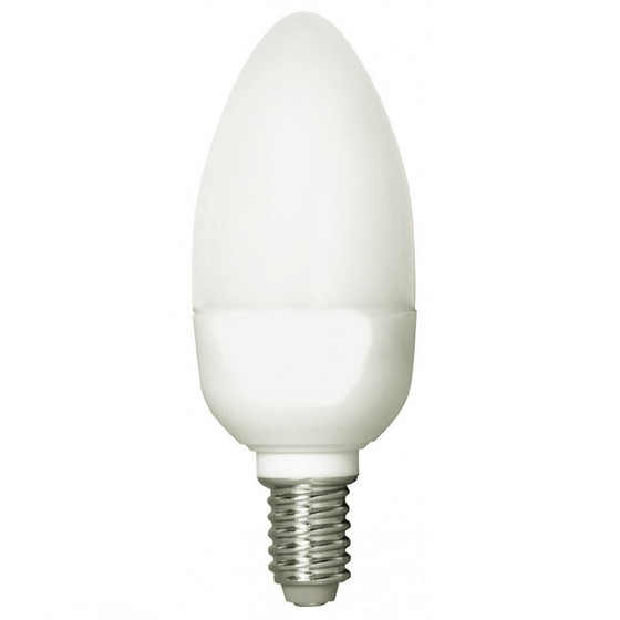 Negawatt NW6205ASP Energiesparlampe Kerze 5W Lampe E14 Leuchtmittel Warmweiß 230V