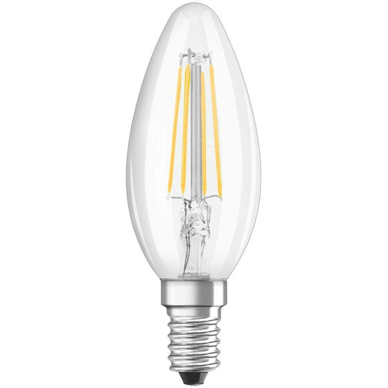 Osram LED Leuchtmittel Lampe Filament Kerze E14 4W = 40W Kaltwei (4000K) 470lm