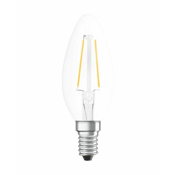 Osram LED Kerze Filament Leuchtmittel E14 1,5W=15W 136lm Warmwei (2700K)