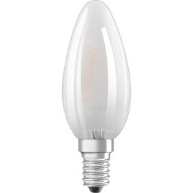 Osram LED Leuchtmittel Lampe Filament Kerze 4W=40W E14 Matt Warmweiß (2700K)