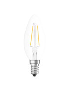 Osram LED Leuchtmittel Lampe Filament Kerze E14 2,5W=25W Warmweiß (2700K) 250lm