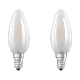 2er Set Osram LED Kerze Star B40 Filament E14 Lampe 4W...