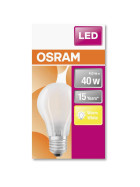 Osram LED Retrofit Classic A40 Filament Lampe E27 Leuchtmittel 4W Warmweiß Matt