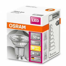 Osram LED Star PAR16 Reflektor Lampe GU10 Leuchtmittel 4,5W=50 W Warmweiß Spot