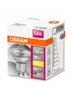 Osram LED Star PAR16 Reflektor Lampe GU10 Leuchtmittel 4,5W=50 W Warmweiß Spot