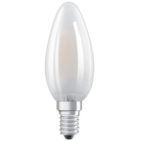 2er Set Osram LED Kerze Star B40 Filament E14 Lampe 4W Leuchtmittel matt Warmweiß