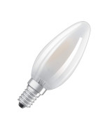 2er Set Osram LED Kerze Star B40 Filament E14 Lampe 4W Leuchtmittel matt Warmweiß