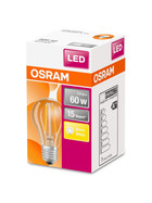 Osram LED Classic A60 Filament Lampe E27 Leuchtmittel 7W=60W Warmweiß klar