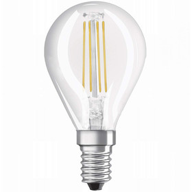 Osram LED Retrofit Classic P40 Filament Lampe E14 Leuchtmittel 4W Warmweiß klar