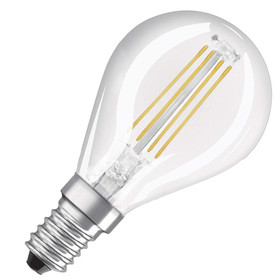 Osram LED Retrofit Classic P40 Filament Lampe E14 Leuchtmittel 4W Warmweiß klar