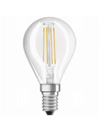 Osram LED Retrofit Classic P40 Filament Lampe E14 Leuchtmittel 4W Warmweiß klar