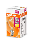 Osram LED Retrofit Classic P40 Filament Lampe E14 Leuchtmittel 4W Warmweiß klar