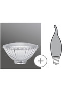 Paulmann 870.09 Deco Reflektorglas Minihalogen PAR30 Silber Ø 95 mm Klar