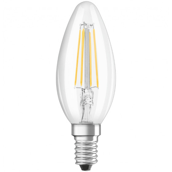 Bellalux LED Kerze Classic Filament E14 Lampe 4,5W=40W Leuchtmittel Warmweiß