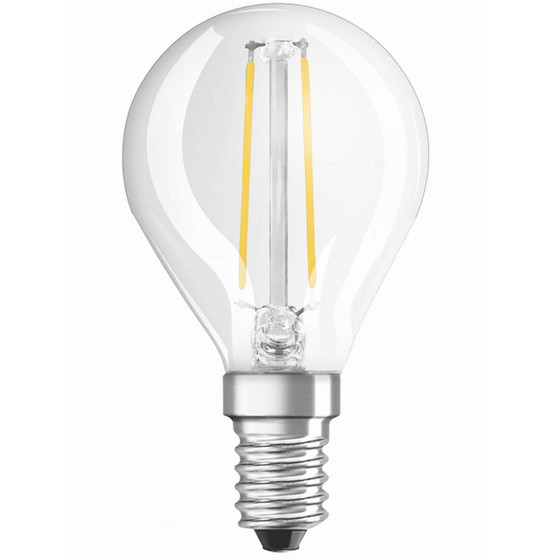 Osram LED Star Classic P25 Filament Lampe E14 Leuchtmittel 2,5W Warmweiß klar