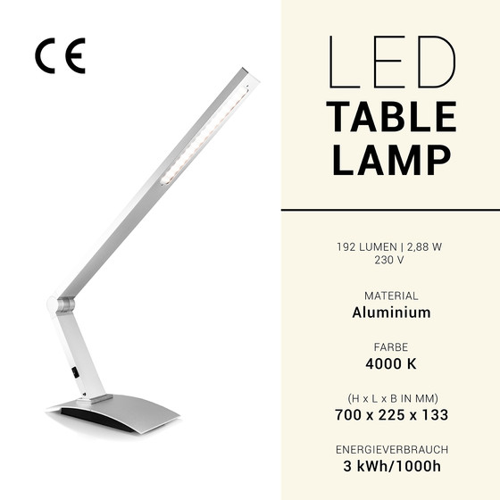 LED Tischleuchte Schreibtischleuchte 1,62W/2,88W/3W Tischlampe Stehlampe Büro 645106-102 2,88W