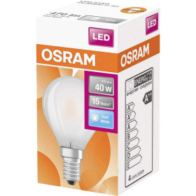 Osram LED Star Classic P40 Filament Lampe E14 Leuchtmittel 4W Kaltweiß matt