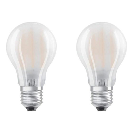 2er Set Osram LED Star Classic A40 Filament Lampe E27 Leuchtmittel 4W Warmweiß