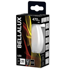 Bellalux LED Classic B40 Filament Kerze E14 Leuchtmittel 4W=40W Warmweiß matt