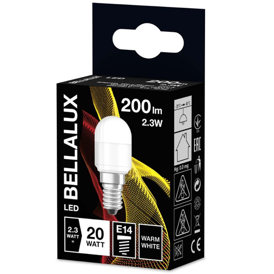 Bellalux LED Leuchtmittel E14 Lampe 2,3W=20W Warmweiß matt 160°