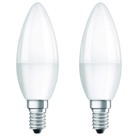 2x Bellalux LED Classic B40 Kerze E14 Leuchtmittel 5W=40W...