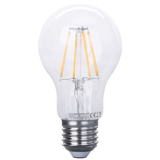 Ledarc LED Filament A60 Lampe E27 Leuchtmittel 8W=60W Warmweiß klar