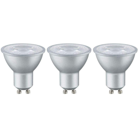 Paulmann 285.81 LED Reflektor Leuchtmittel 3er-Pack 4W GU10 230V 2700K Warmweiß