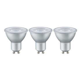 Paulmann 285.81 LED Reflektor Leuchtmittel 3er-Pack 4W GU10 230V 2700K Warmweiß