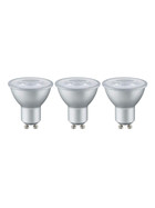 Paulmann 285.81 LED Reflektor Leuchtmittel 3er-Pack 4W GU10 230V 2700K Warmweiß